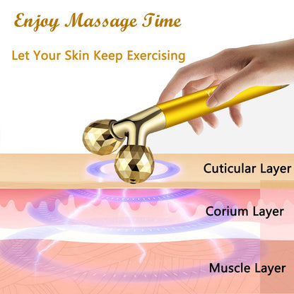 Yeamon 2-in-1 Golden Facial Massager