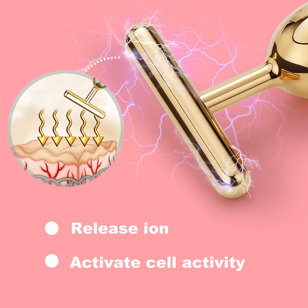 Yeamon 2-in-1 Golden Facial Massager