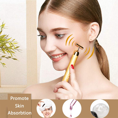 Yeamon 2-in-1 Golden Facial Massager