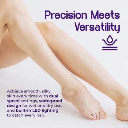 Pursonic 6-in-1 Smooth Glide Epilator for Women